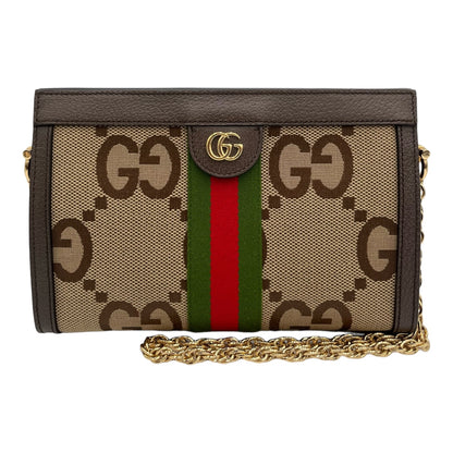 GUCCI OPHIDIA CHAIN SHOULDER BAG SMALL JUMBO GG