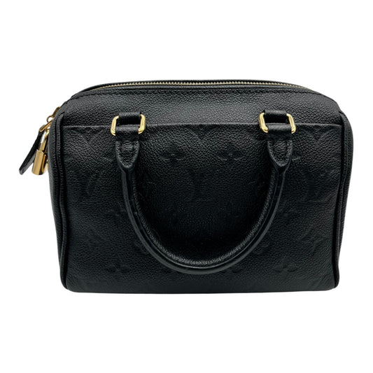 LOUIS VUITTON SPEEDY 20 BLACK MONOGRAM EMPREINTE