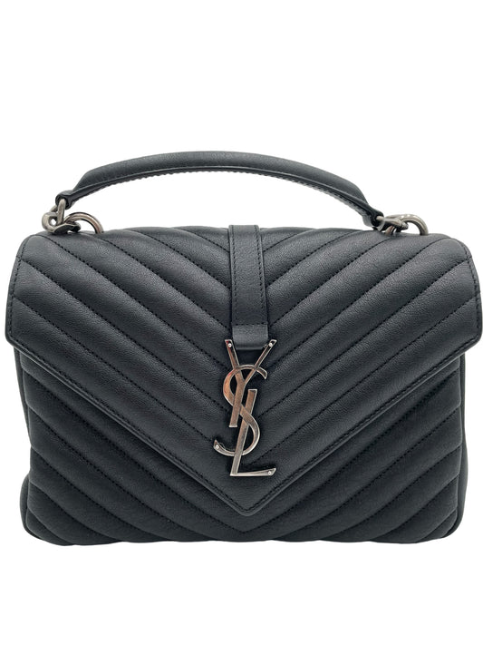 YSL BLACK COLLEGE SILVER