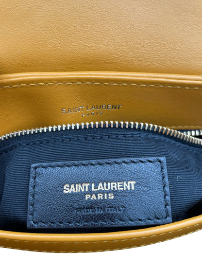 YSL CALFSKIN Y QUILTED MONOGRAM TOY LOULOU SUNFLOWER