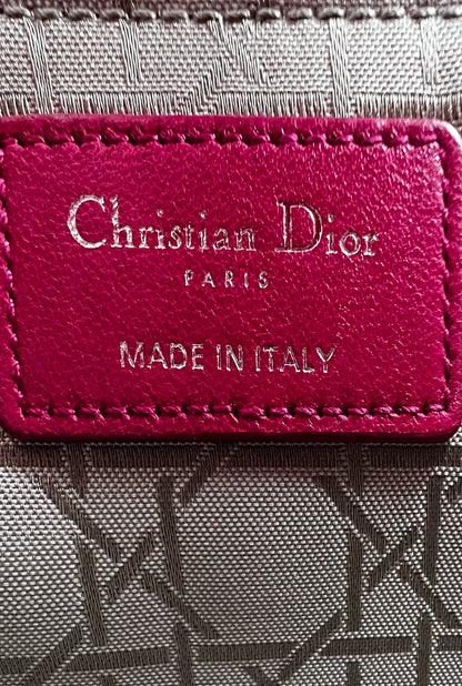 DIOR- LADY DIOR SMALL FUCHSIA