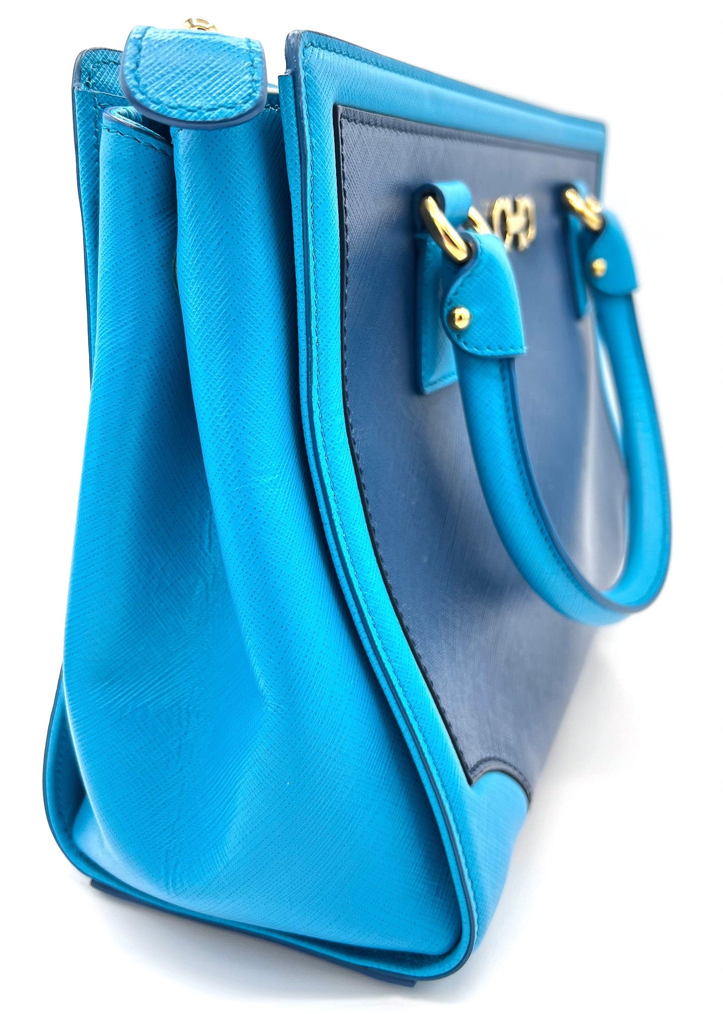 FERRAGAMO BEKY WOMEN PACIFFIC BLUE SATCHEL