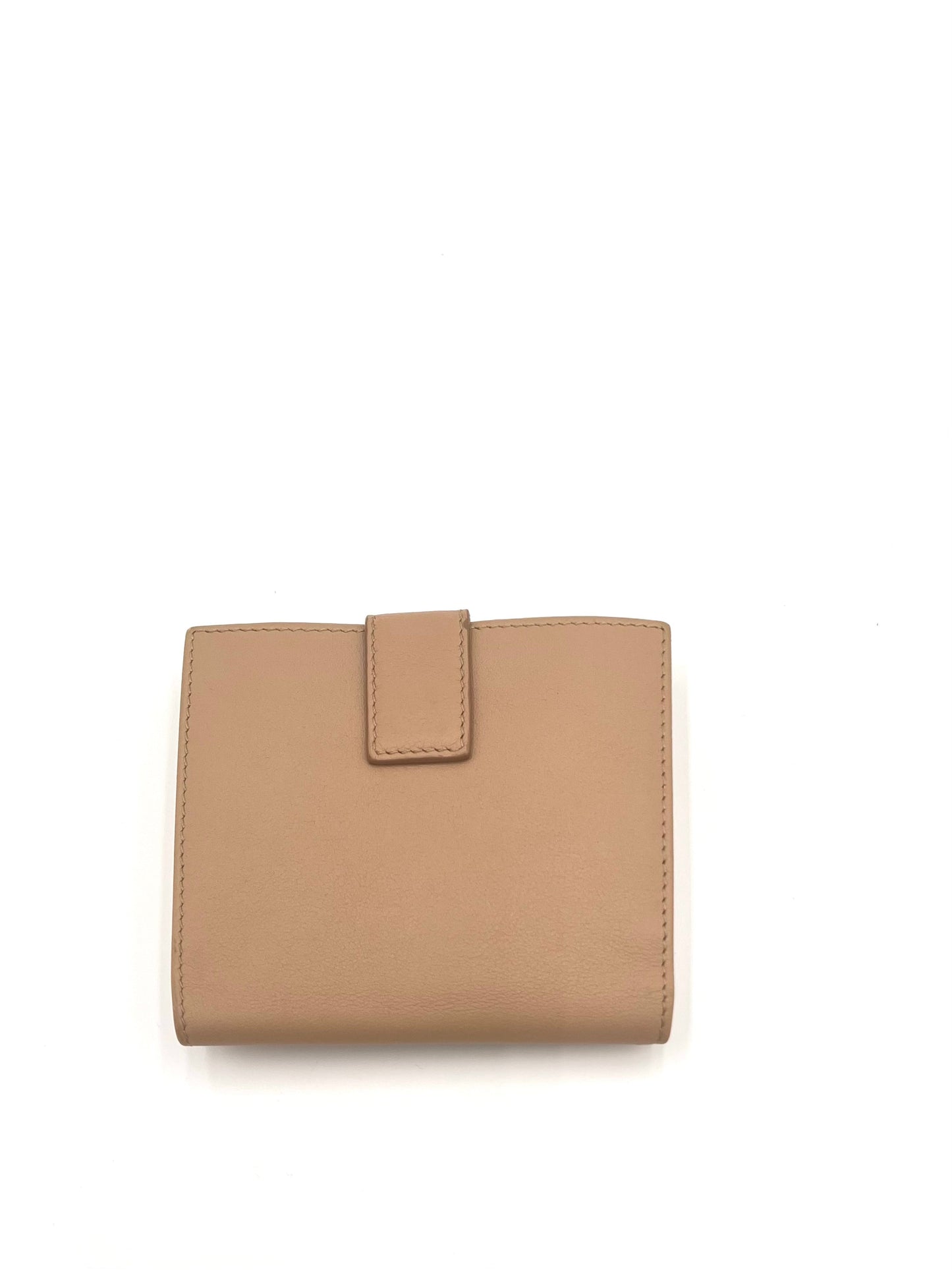 FERRAGAMO COMPACT WALLET BEIGE