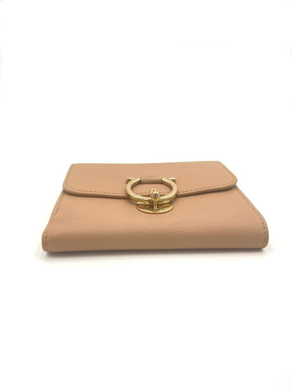 FERRAGAMO COMPACT WALLET BEIGE