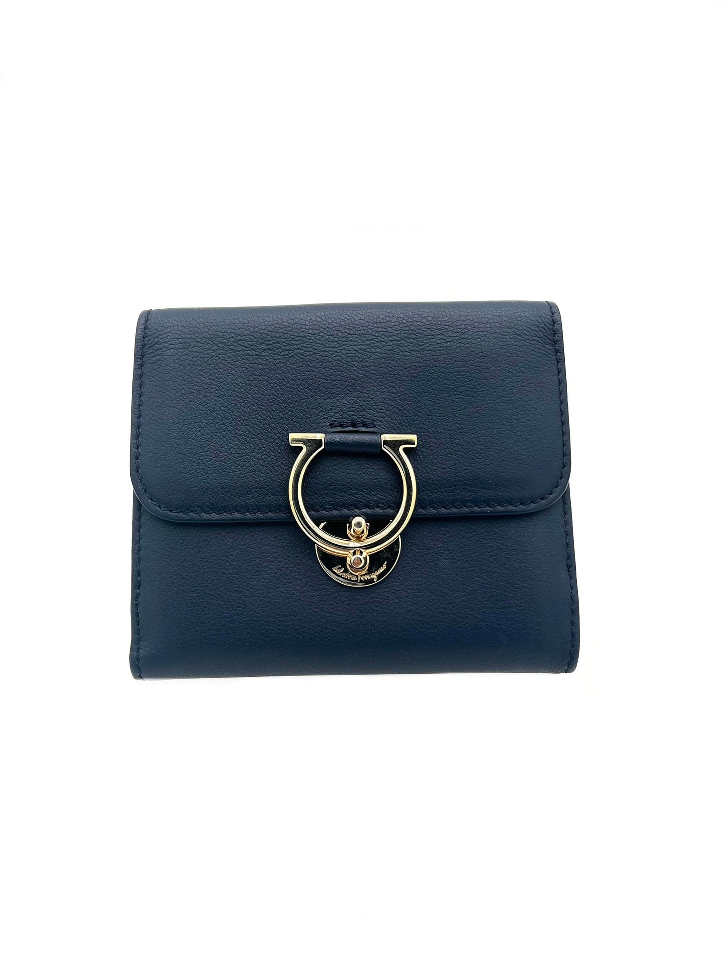 FERRAGAMO NAVY WALLET