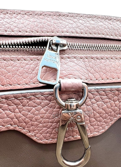 LOUIS VUITTON CAPUCINES BB TAURILLON LEATHER NUDE PINK