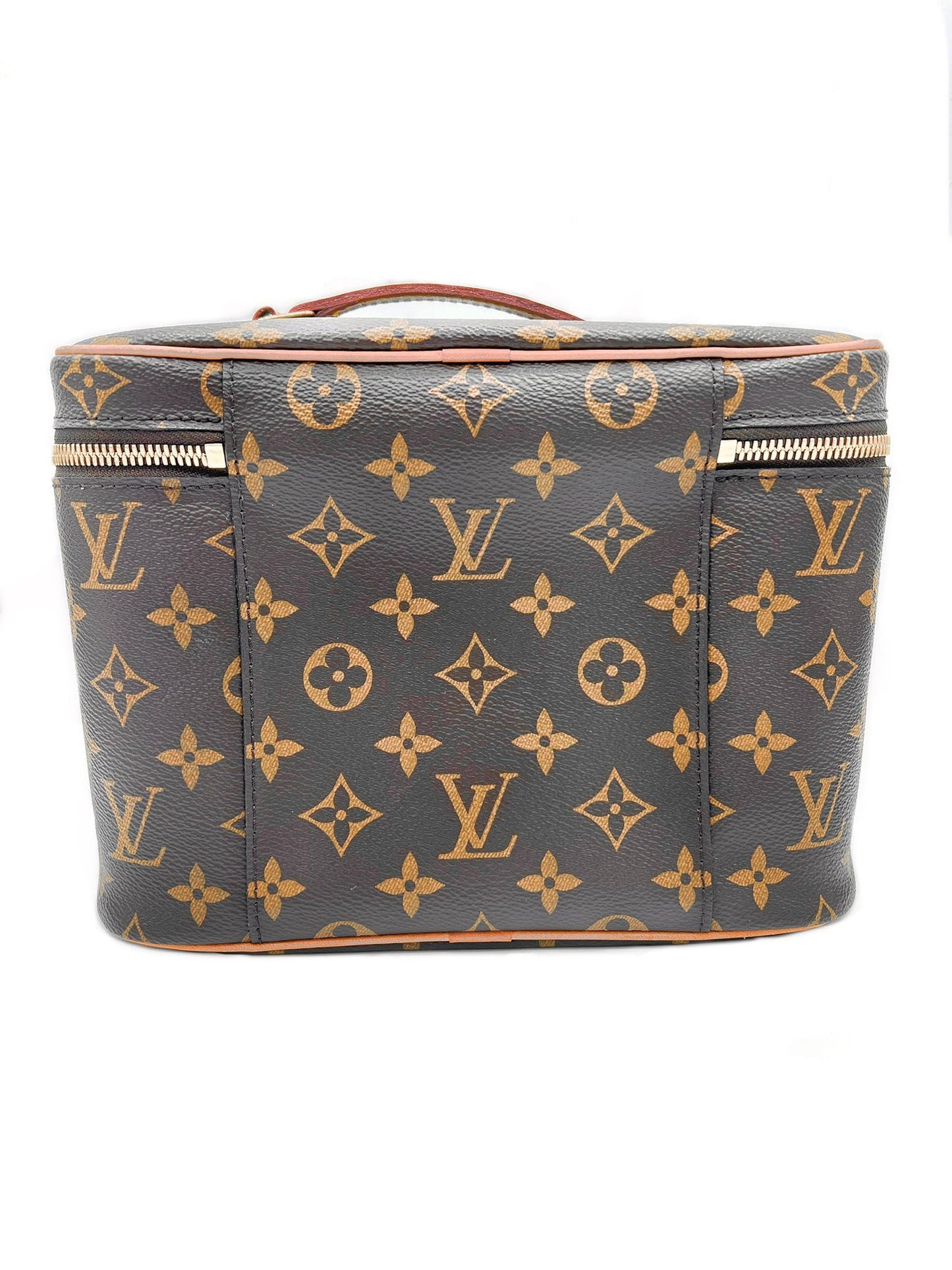 LOUIS VUITTON NICE BB BAG MONOGRAM PVC COATED CANVAS BROWN