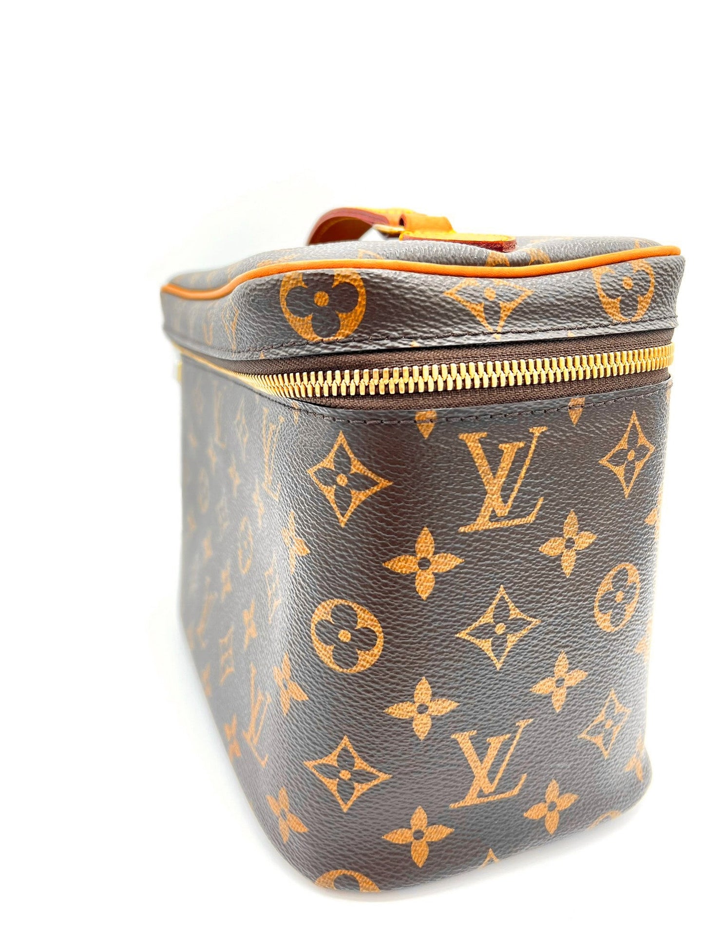 LOUIS VUITTON NICE BB BAG MONOGRAM PVC COATED CANVAS BROWN