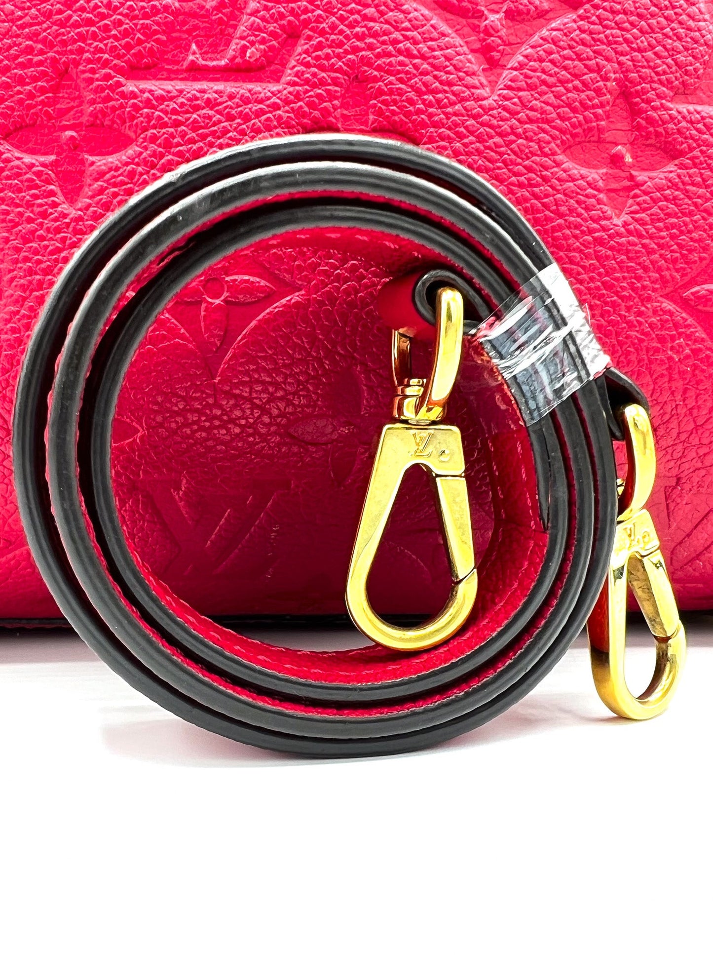 BOLSO DE HOMBRO LOUIS VUITTON DAHLIA EMPREINTE MONTAIGNE BB DE PIEL ROJO