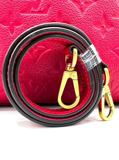 BOLSO DE HOMBRO LOUIS VUITTON DAHLIA EMPREINTE MONTAIGNE BB DE PIEL ROJO