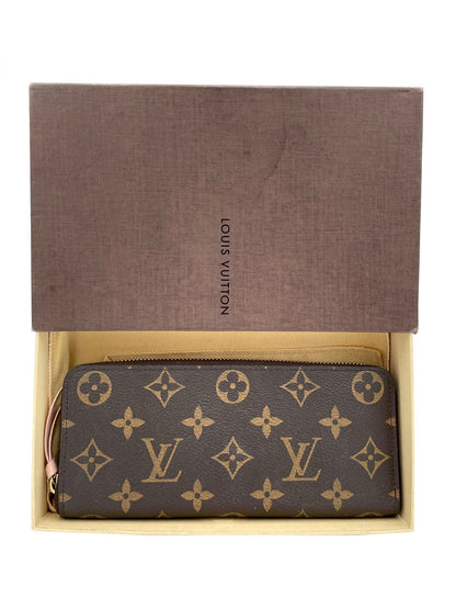 LOUIS VUITTON CLEMENCE WALLET MONOGRAM CANVAS BROWN